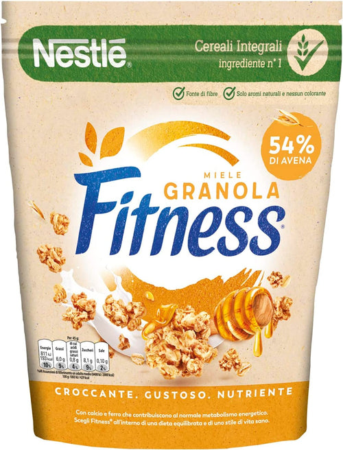 NESTLÉ FITNESS Granola Miele Cereali Croccanti, Confezione da 300 g